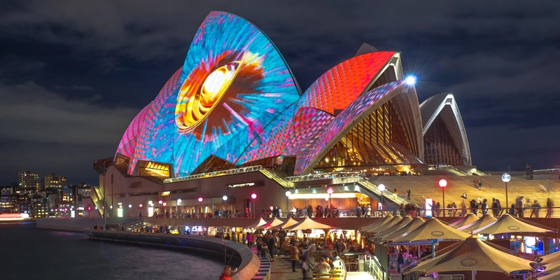 Sydney Opera House during Vivid Sydney